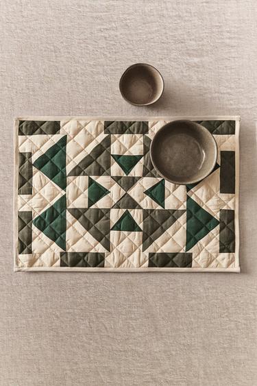 INDIVIDUAL PATCHWORK - Verde da Zara