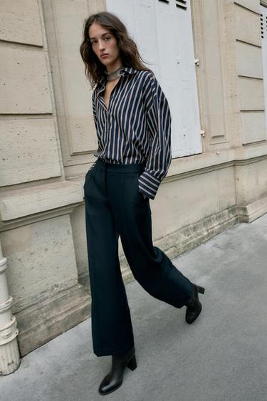 PANTALÓN RECTO NERVIO - Mariño de Zara