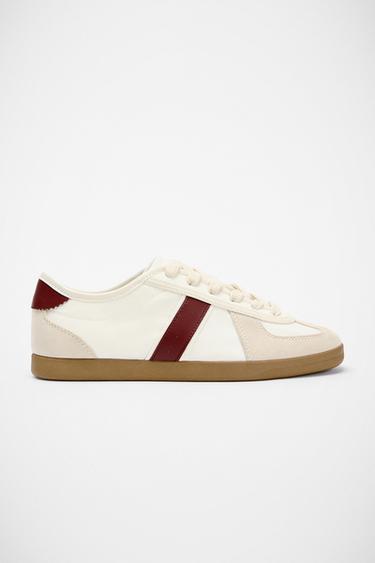 TRAINERS - Burgundy Red by Zara