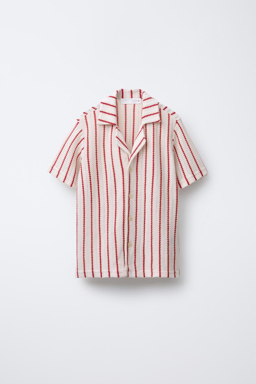 STRIPED KNIT SHIRT