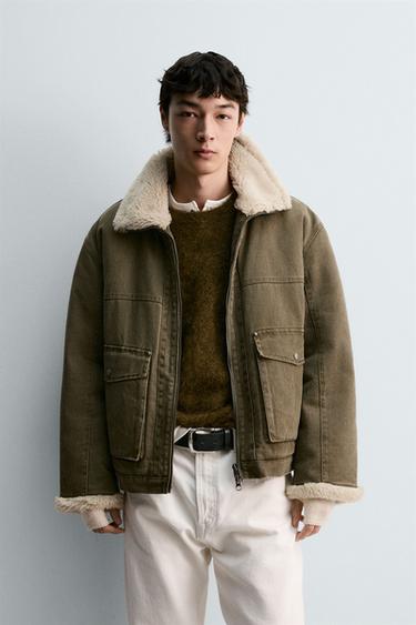 DOUBLE-FACED PUFFER JACKET - Khaki by Zara