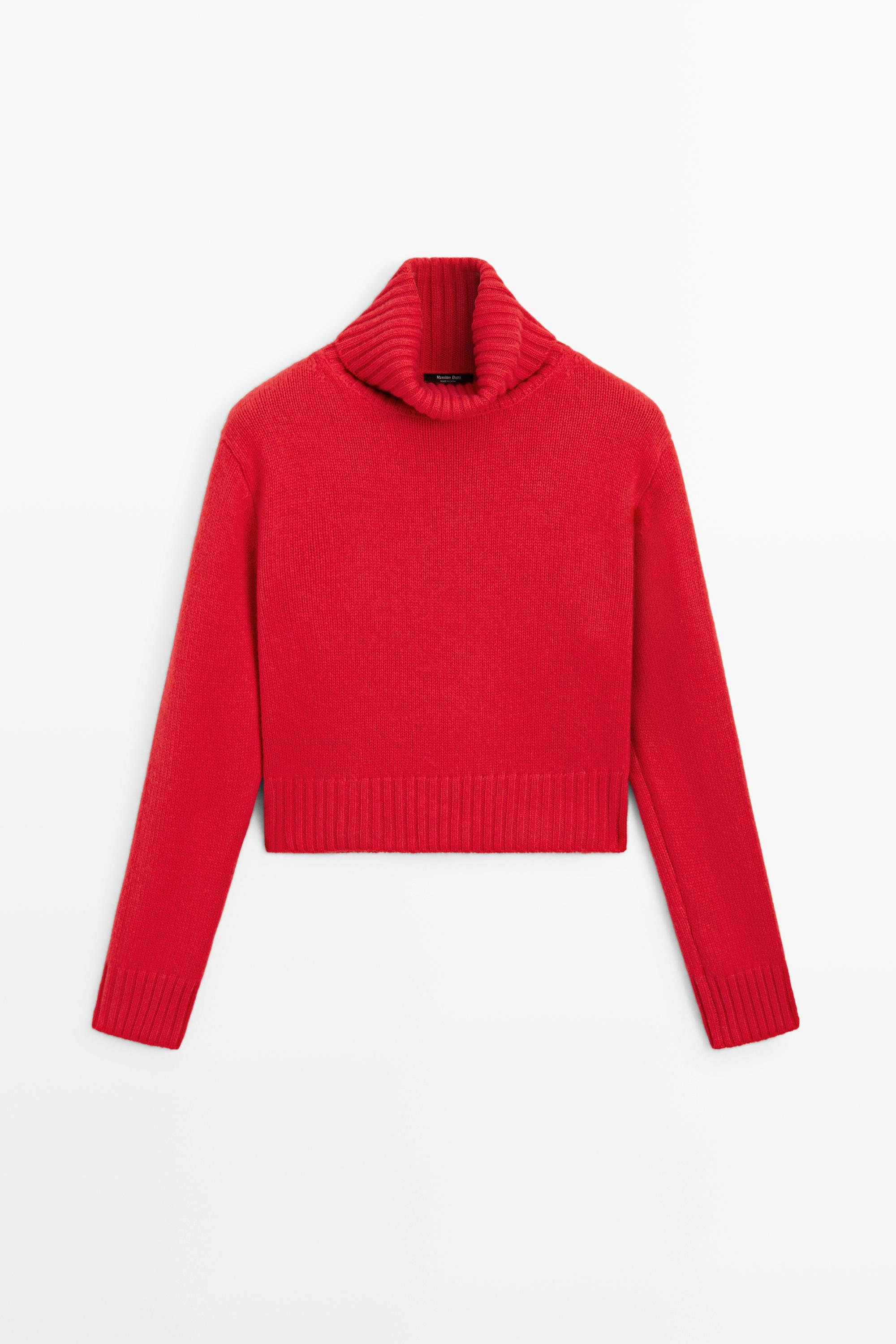 Pull court en maille 100 % cachemire