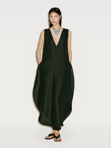 Zara Long dress with round hem - Limited Edition - Black - Image 0