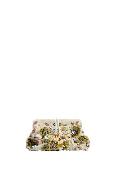 POUCH MIT SCHMUCKPERLEN UND PRINT - Mehrfarbig von Zara