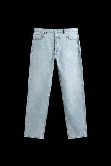 STRAIGHT-LEG JEANS - Light blue by Zara