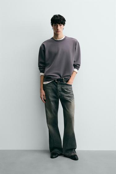 INTERLOCK POCKET SWEATSHIRT - Mauve by Zara