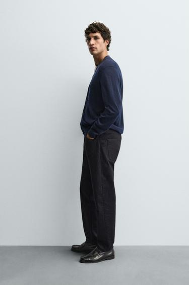 JEAN COUPE SLIM - Bleu marine foncé de Zara - Image 3