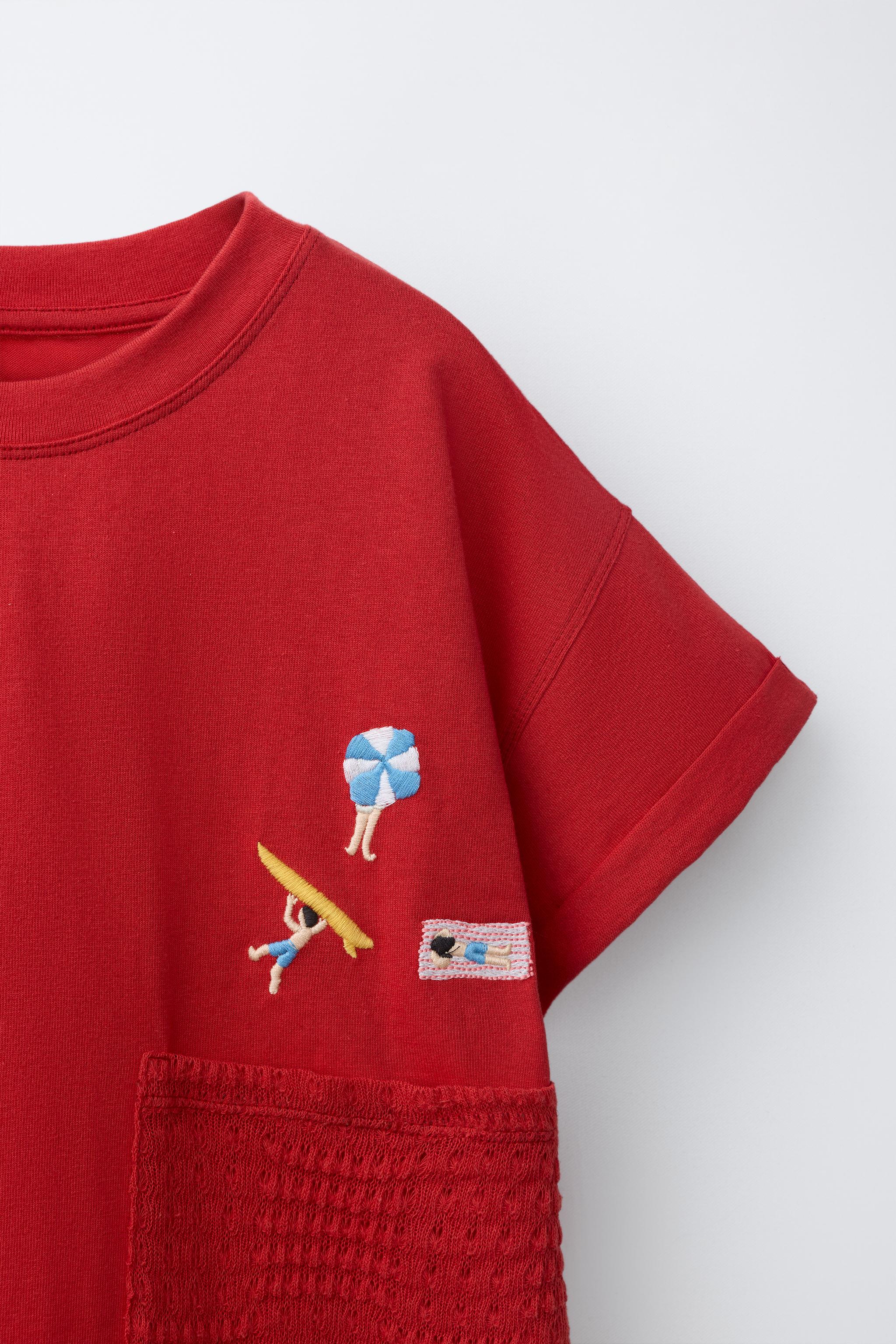 T-SHIRT POCHE EN CROCHET