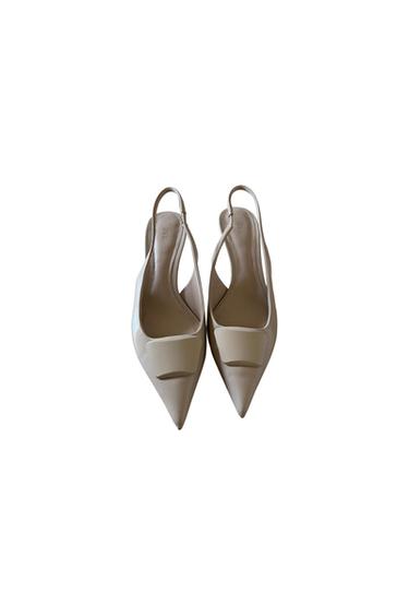 SLINGBACK IN VERNICE BEIGE