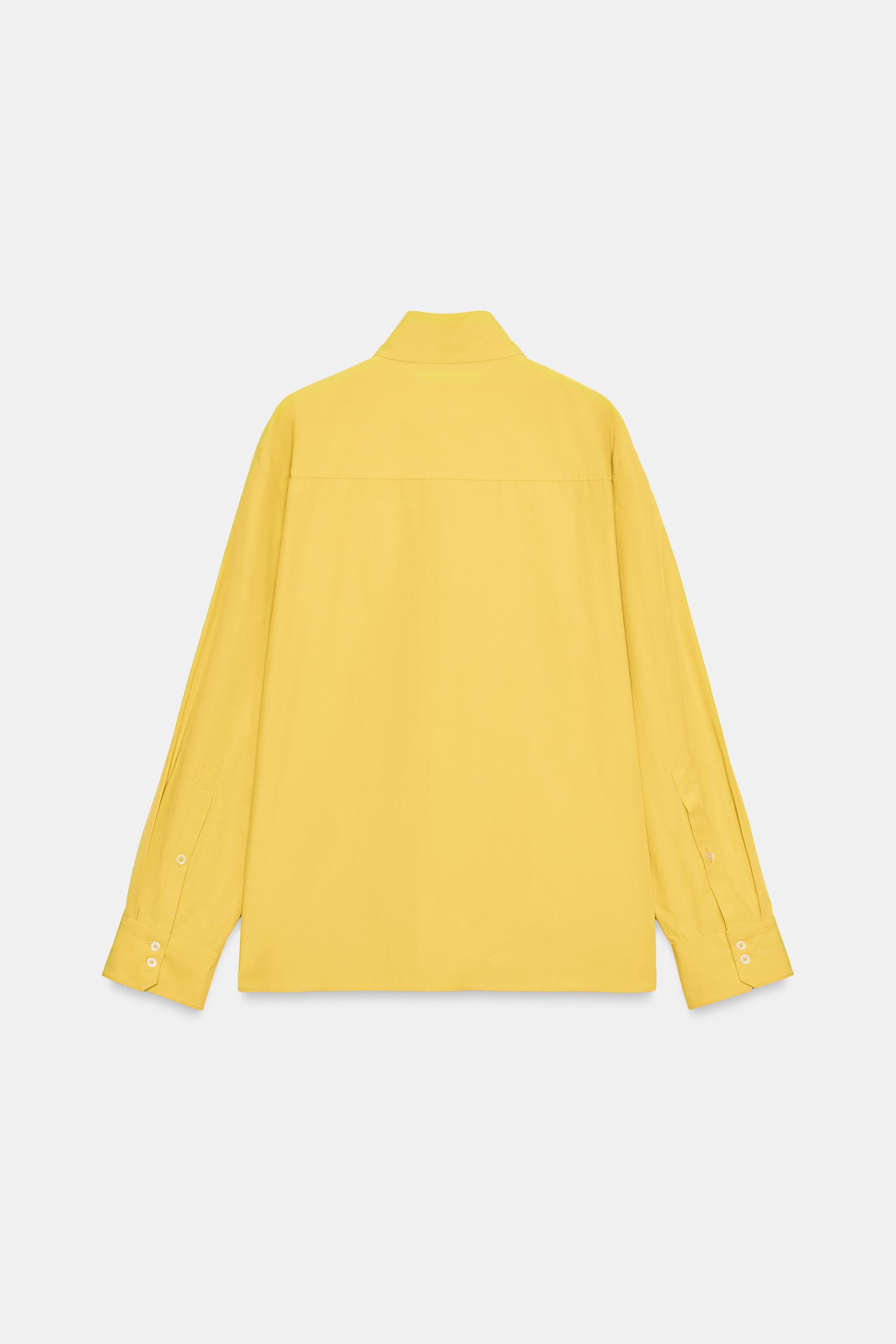 CHEMISE EN POPELINE À FERMETURE CROISÉE ZW COLLECTION