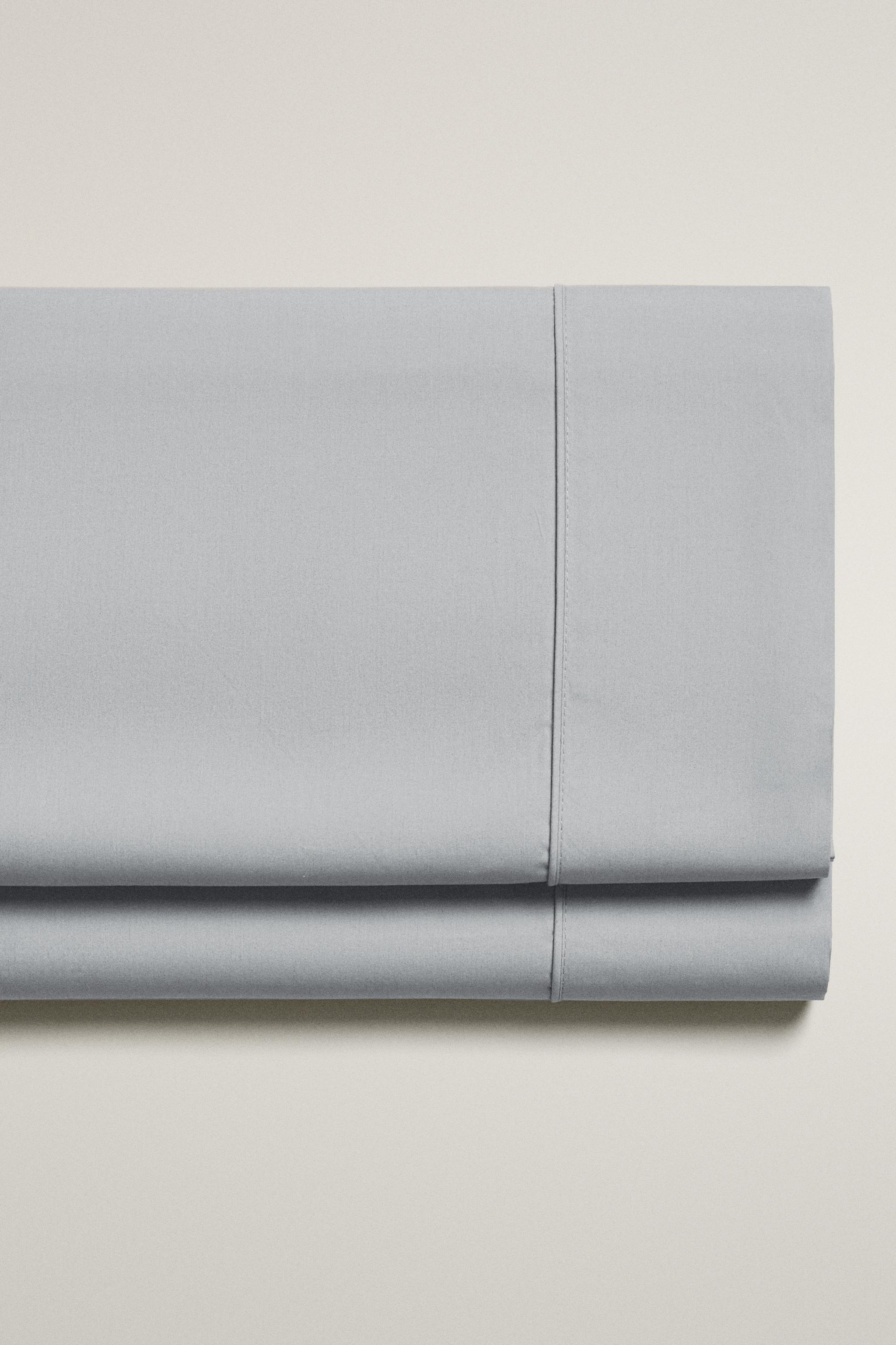 PERCALE FLAT SHEET (300 THREAD COUNT) — Blue
