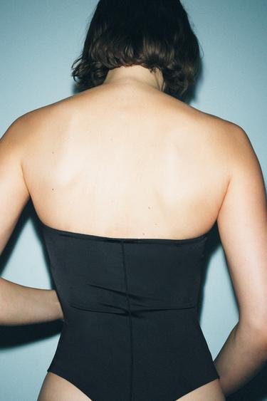 UNDERWIRED BODYSUIT WITH POLYAMIDE - Black by Zara - Image 2