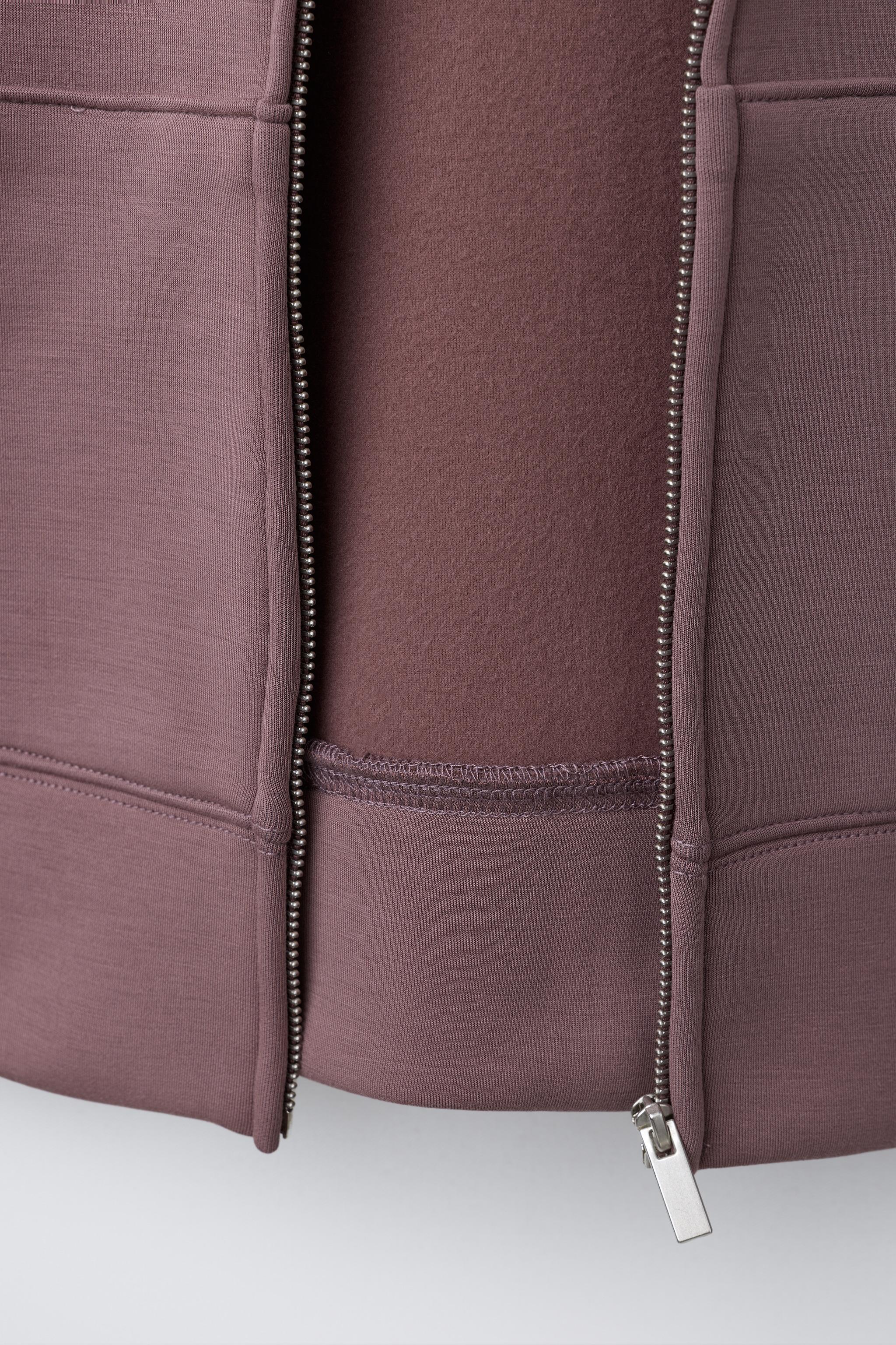 SWEAT ZIPPÉ AVEC MODAL BALLET