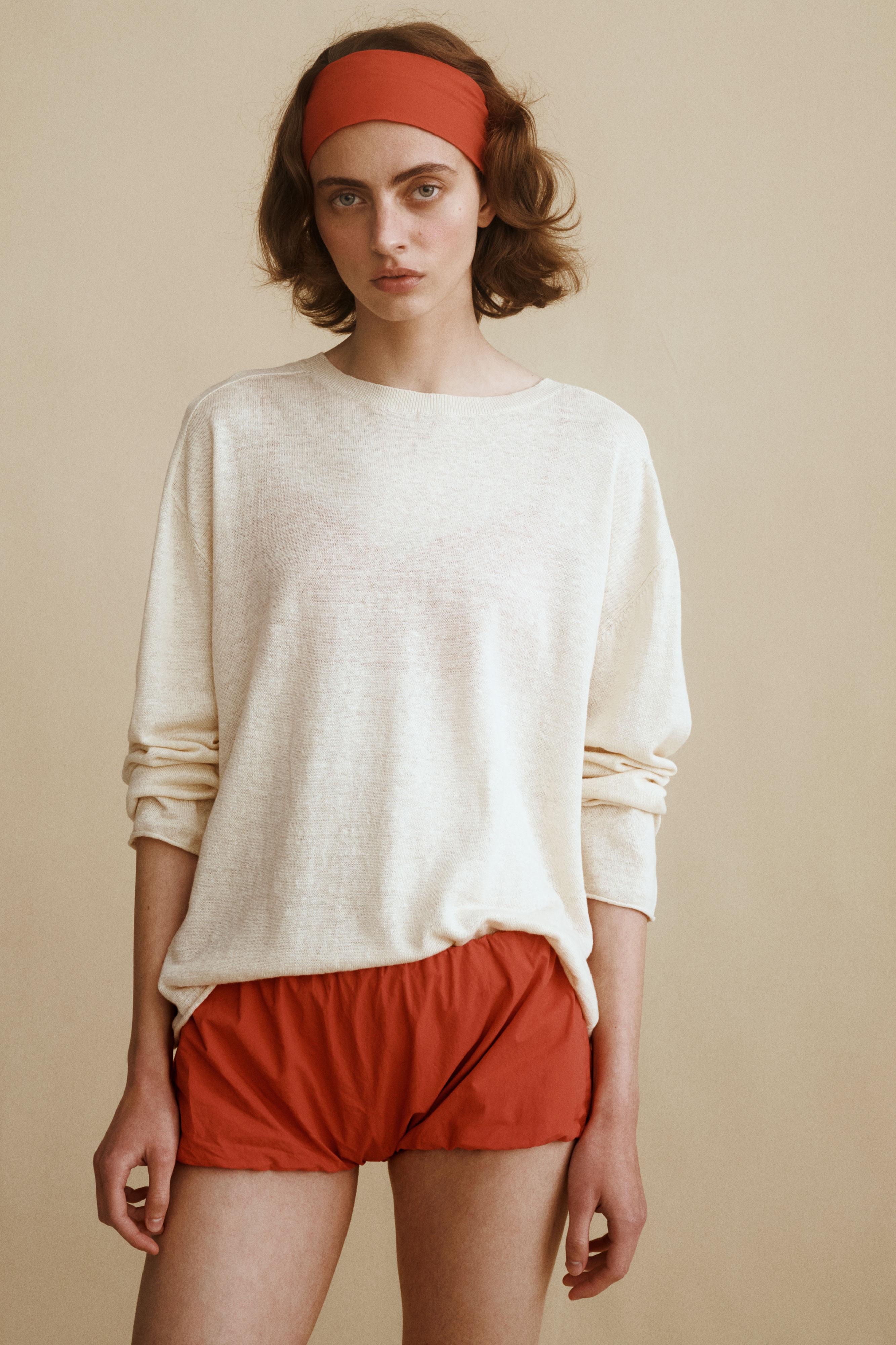 CREATED BY CARAMEL LONDON X ZARA SHORTS — Red