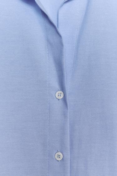 CHEMISE BASIQUE OXFORD - Bleu ciel de Zara - Image 7