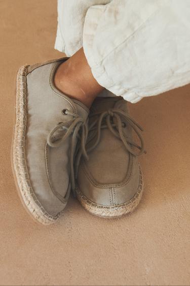 ALPARGATA CORDONES LIMITED EDITION - Verde Caqui de Zara