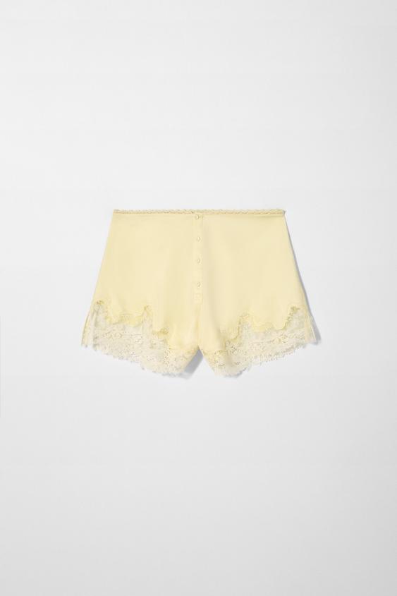 KATE MOSS X ZARA SILK LINGERIE SHORTS