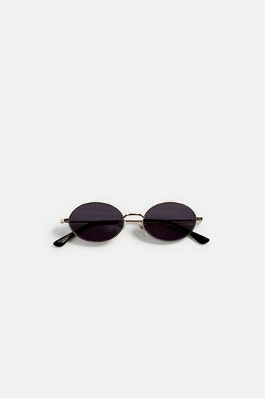 METAL SUNGLASSES - Golden by Zara - Image 6