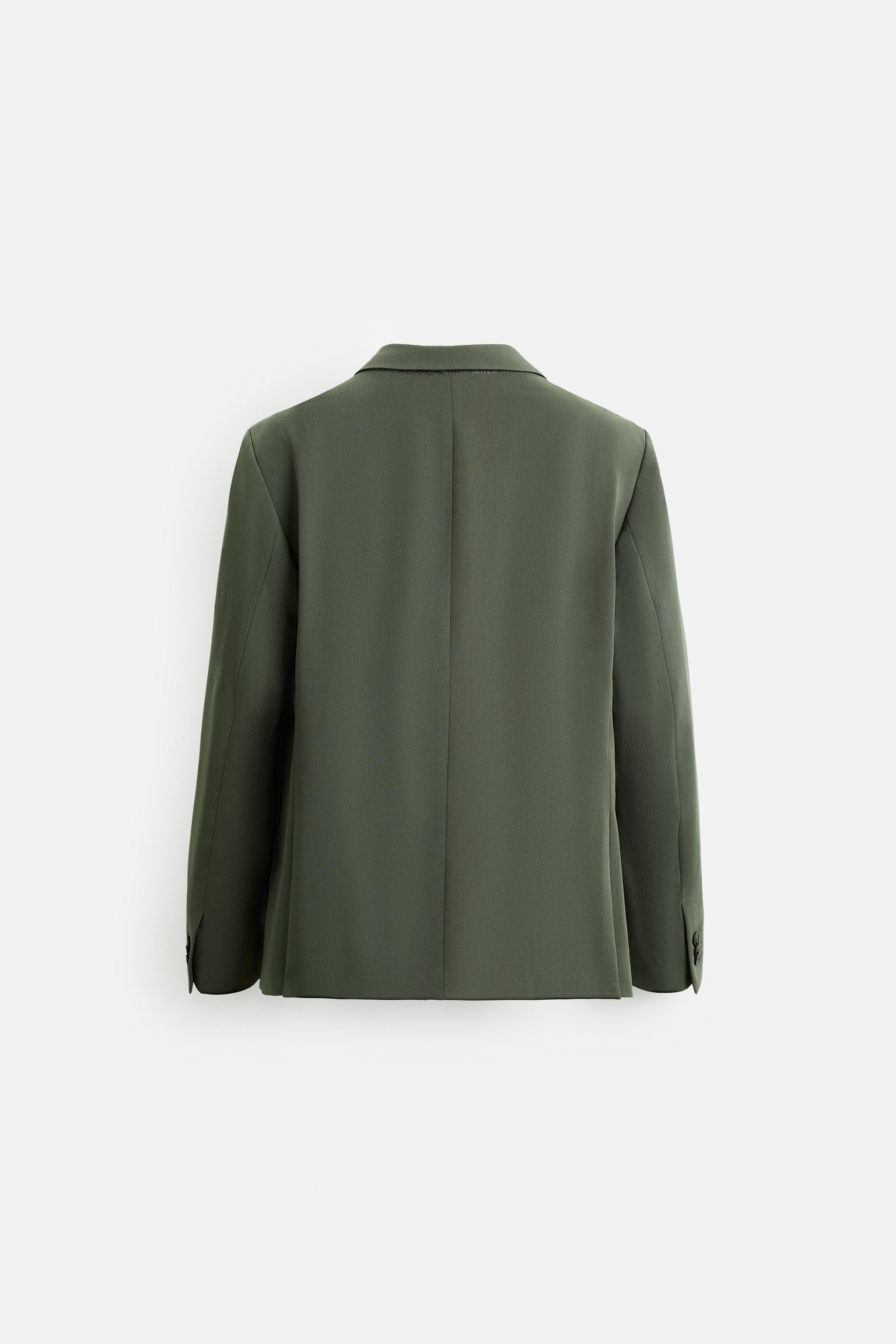 ダブルブレストスーツブレザー - グリーン | ZARA Japan / 日本