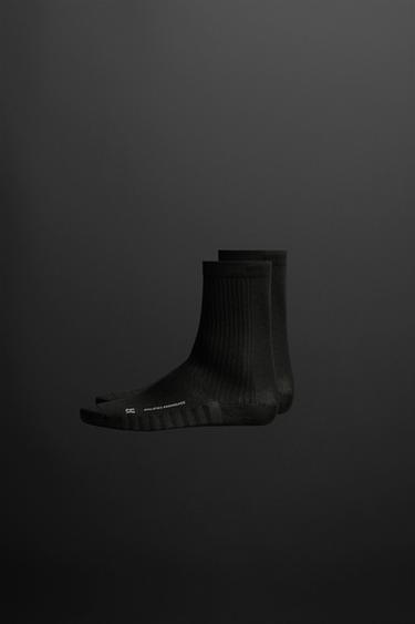 RUNNING SOCKS 2-PACK - Black by Zara - Image 0