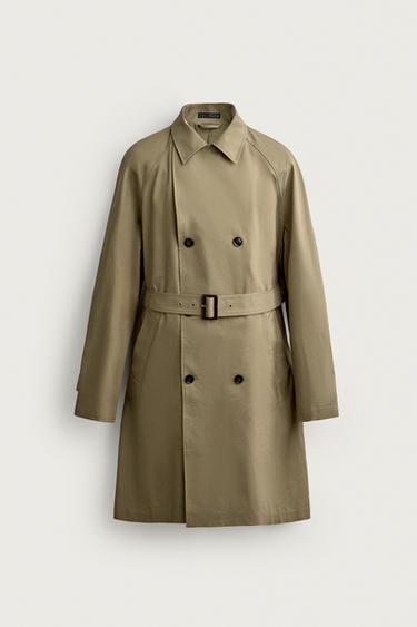 НЕПРОМОКАЕМЫЙ ТРЕНЧ REGULAR FIT — РЫЖЕВАТО-КОРИЧНЕВЫЙ от Zara