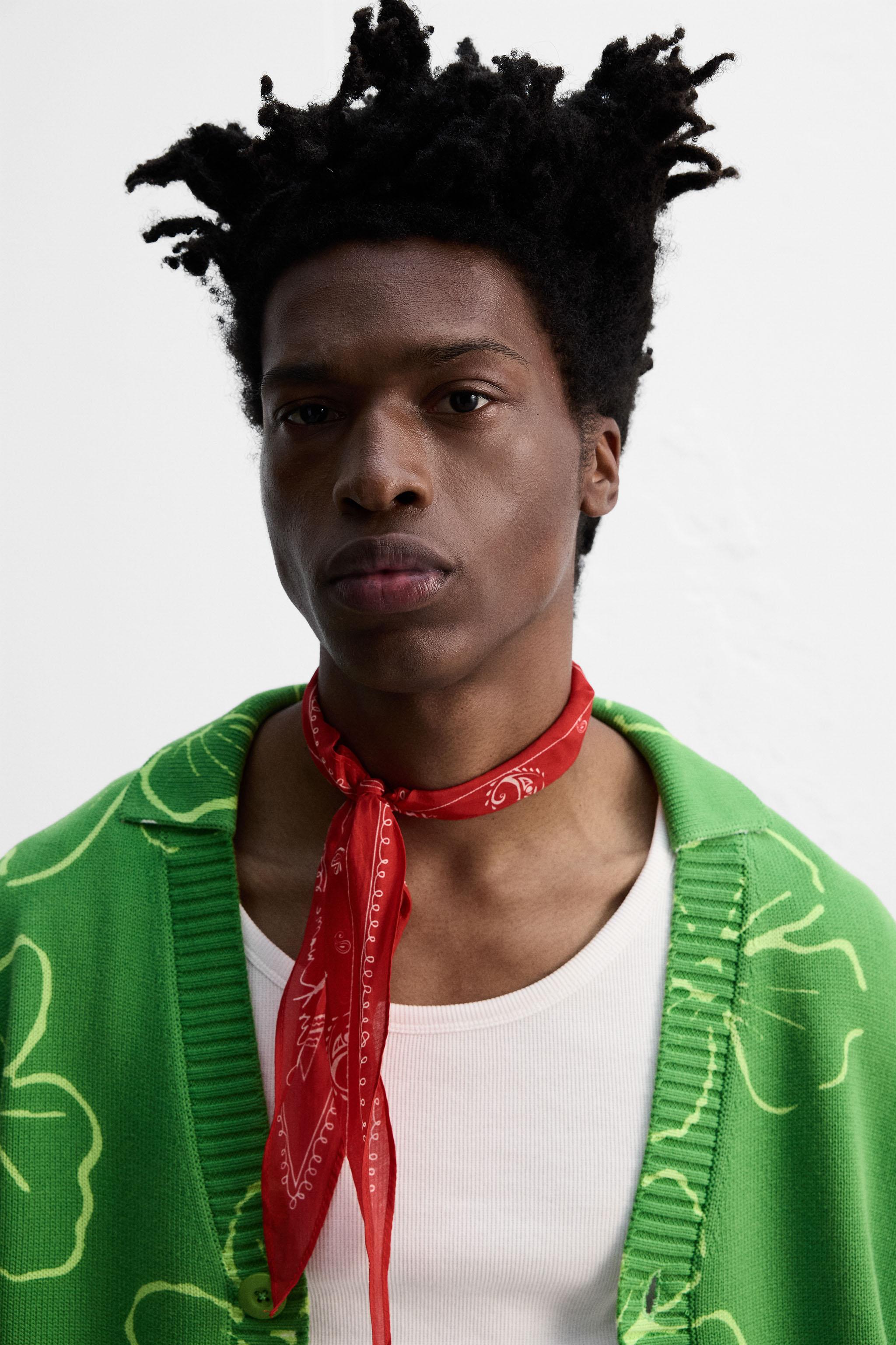 コットンシルク バンダナ © OTIS KWAME KYE QUAICOE - レッド