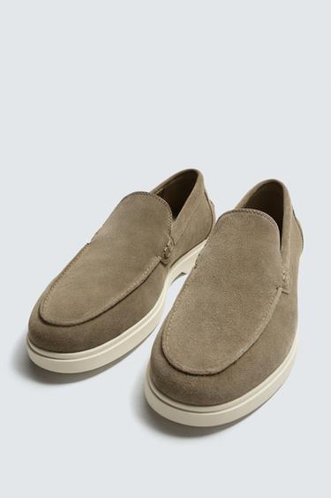 MOCASSIN EN CUIR CASUAL - Beige de Zara - Image 4