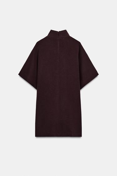 ROBE COURTE INTERLOCK - Vin de Zara - Image 6