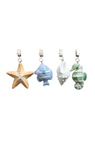 PACK OF MARINE TABLECLOTH CLIPS (PACK OF 4) - Blue by Zara