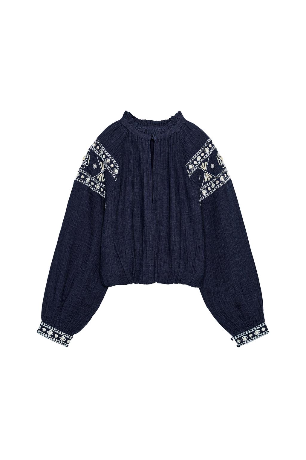 EMBROIDERED BALLOON SHIRT - image 3