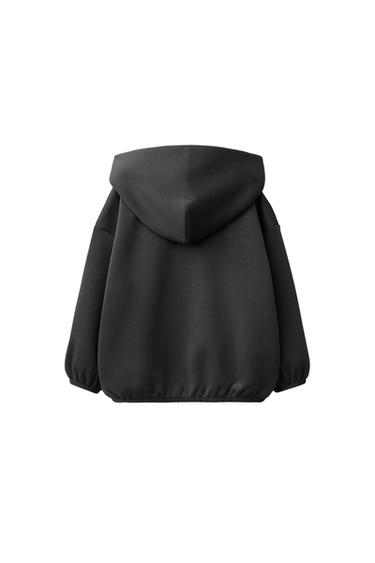 INTERLOCK ZIP-UP HOODIE - Anthracite grey by Zara