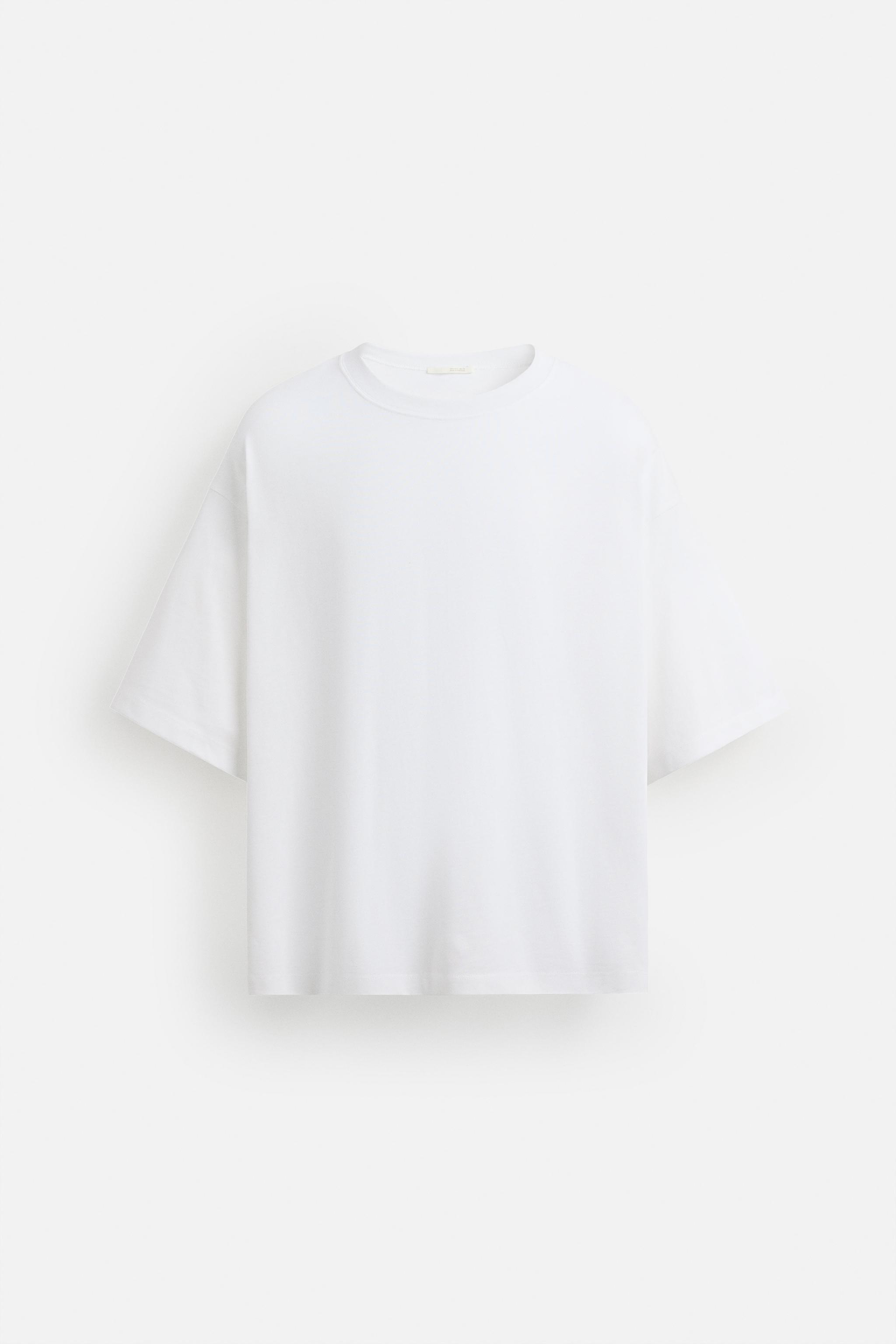 ［ZARA］ベーシックボクシーフィットTシャツ 0722/484 ボクシーフィットシャツジャケット - エクリュ | ZARA Japan / 日本