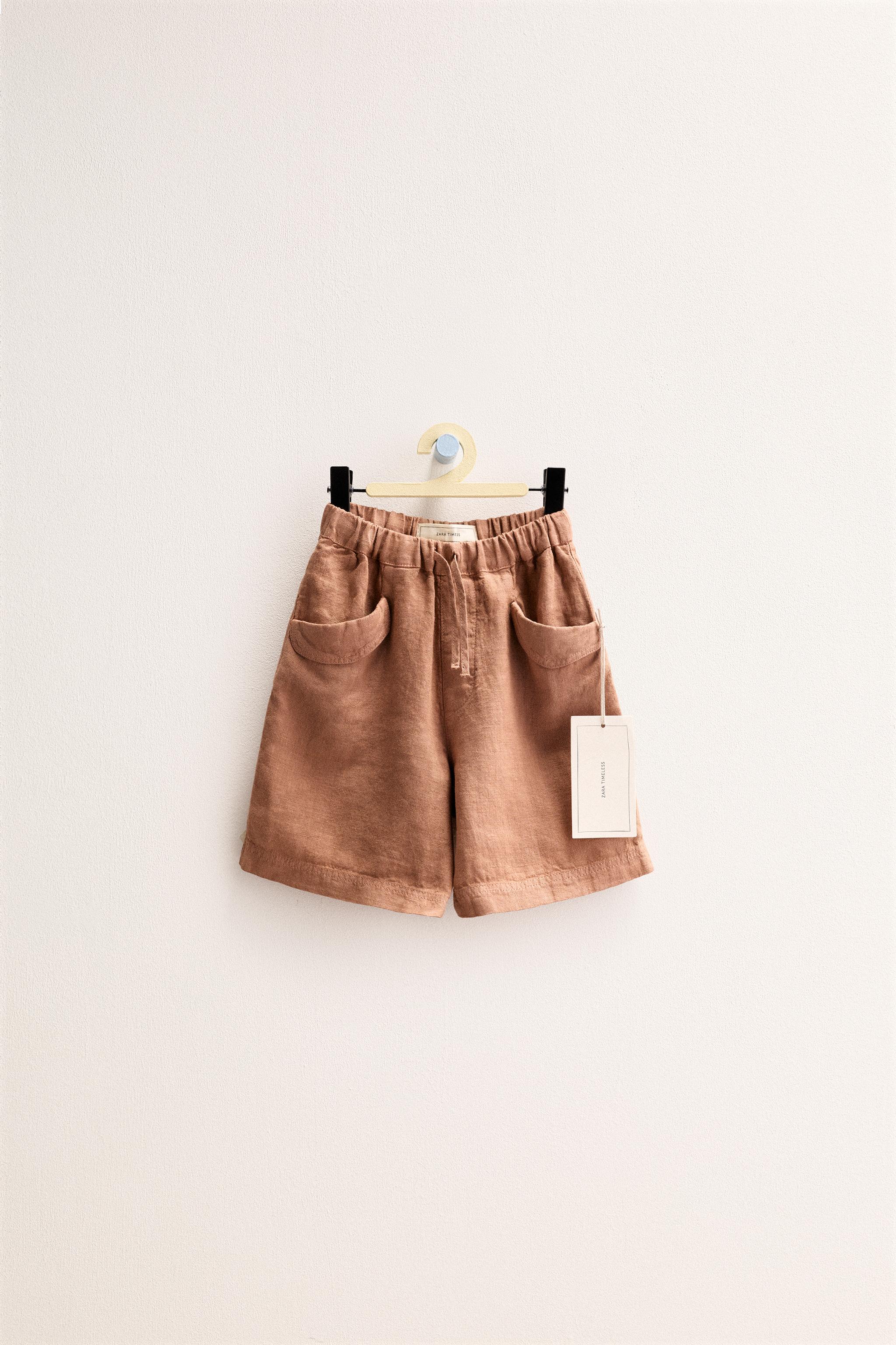 ZARA TIMELESS - SHORT UNI 100 % LIN
