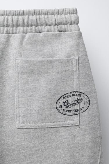PANTALON MOLLETON BALLOON CHAMPION ® X ZARA - Beige chiné de Zara - Image 3