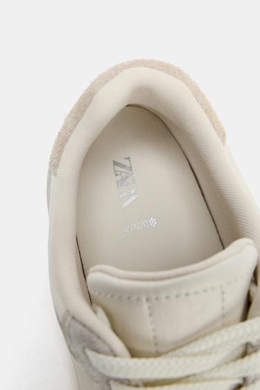 BASKETS EN CUIR BAREFOOT - Blanc écru de Zara - Image 8