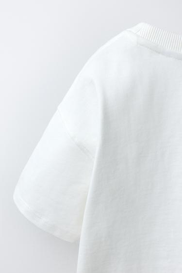 T-SHIRT IMPRIMÉ FOOTBALL - Blanc de Zara - Image 3