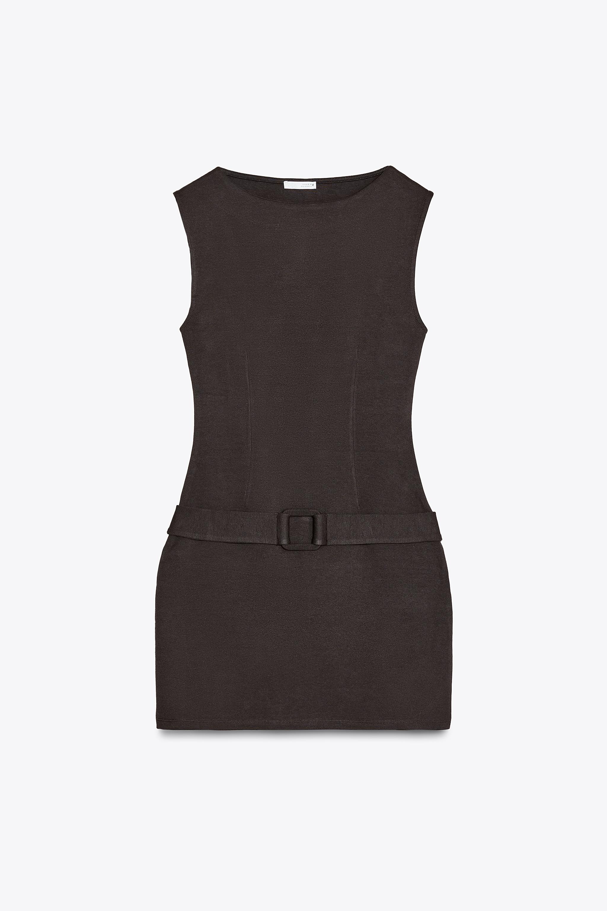 【ZARA】ベルトディテール ミニワンピース 3641/314/621 ZARA】ベルトディテール ミニワンピース 3641/314/621 (ZARA