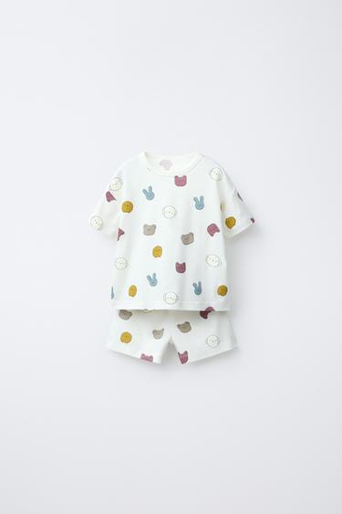 2-6 AÑOS/ PIJAMA ESTAMPADO ANIMALES - Crudo de Zara