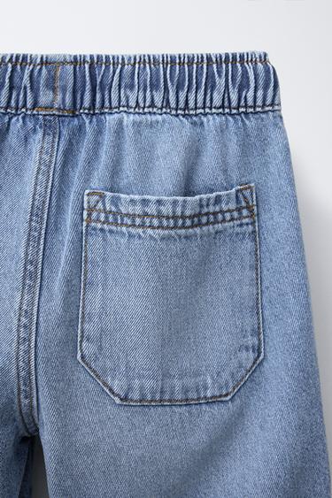 LOOSE FIT DENIM BERMUDA SHORTS - Blue by Zara - Image 3