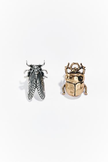 PACK 2 MAXI ANILLOS INSECTOS - Plata de Zara
