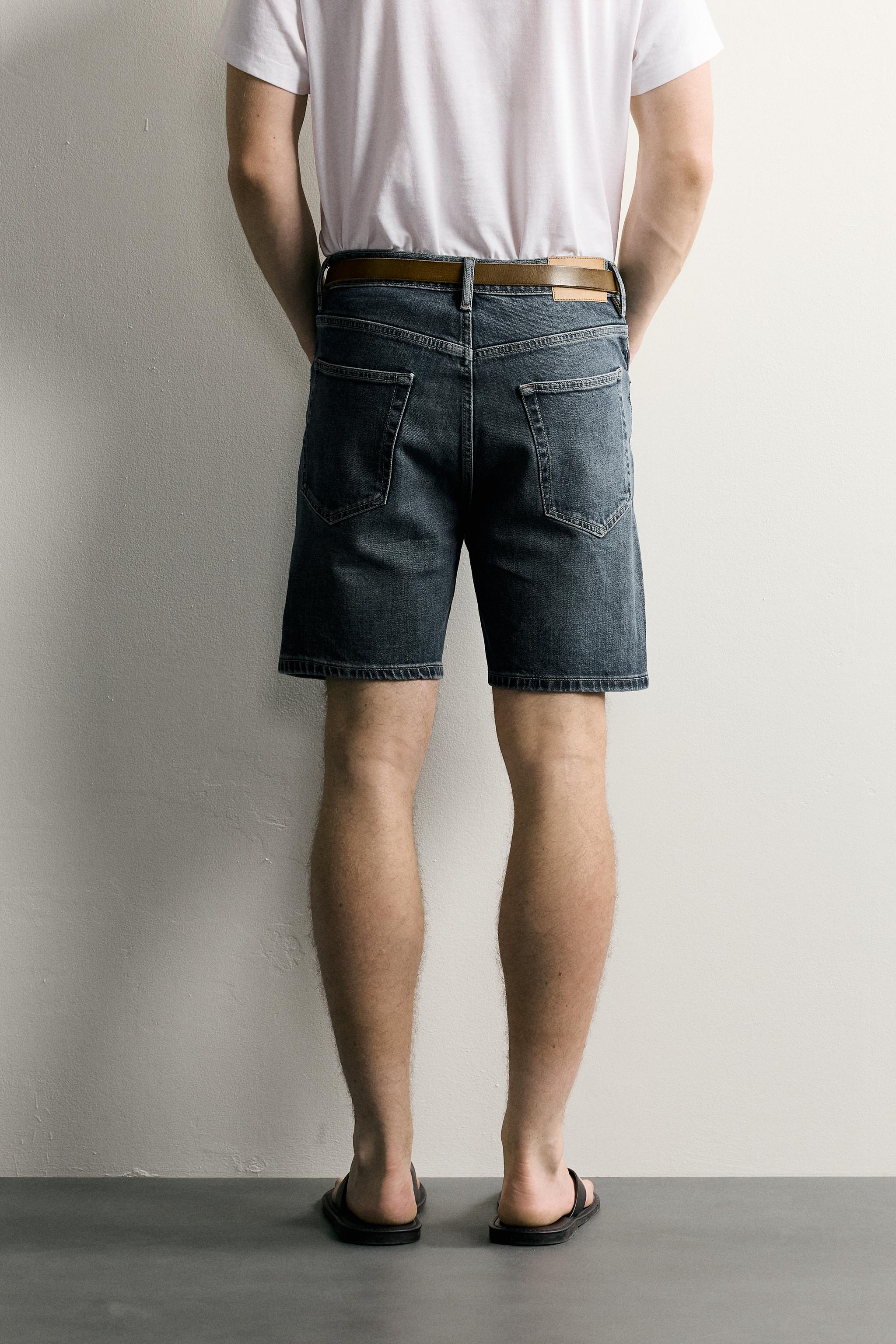 REGULAR FIT DENIM SHORTS