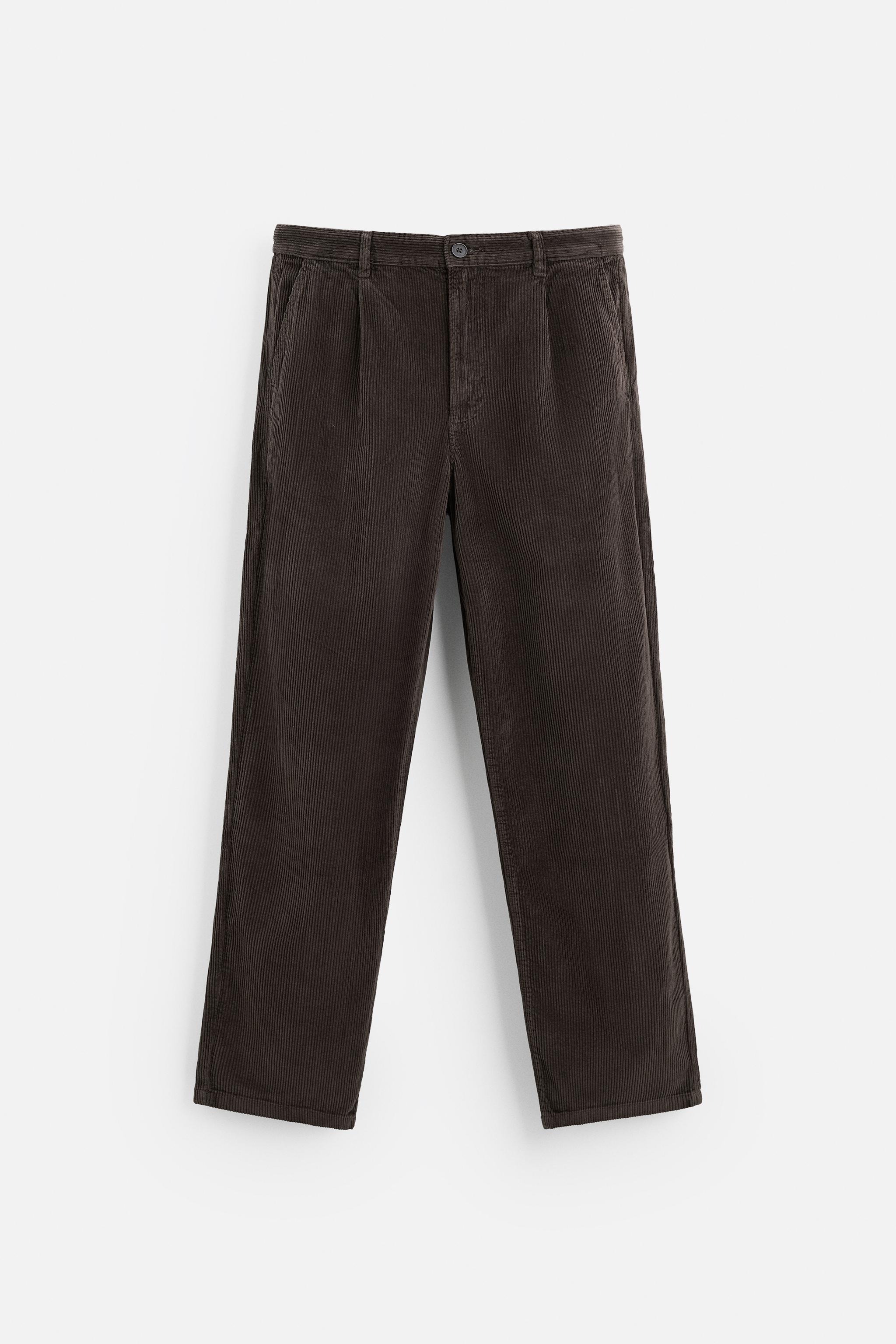 Pleated corduroy pants outlet