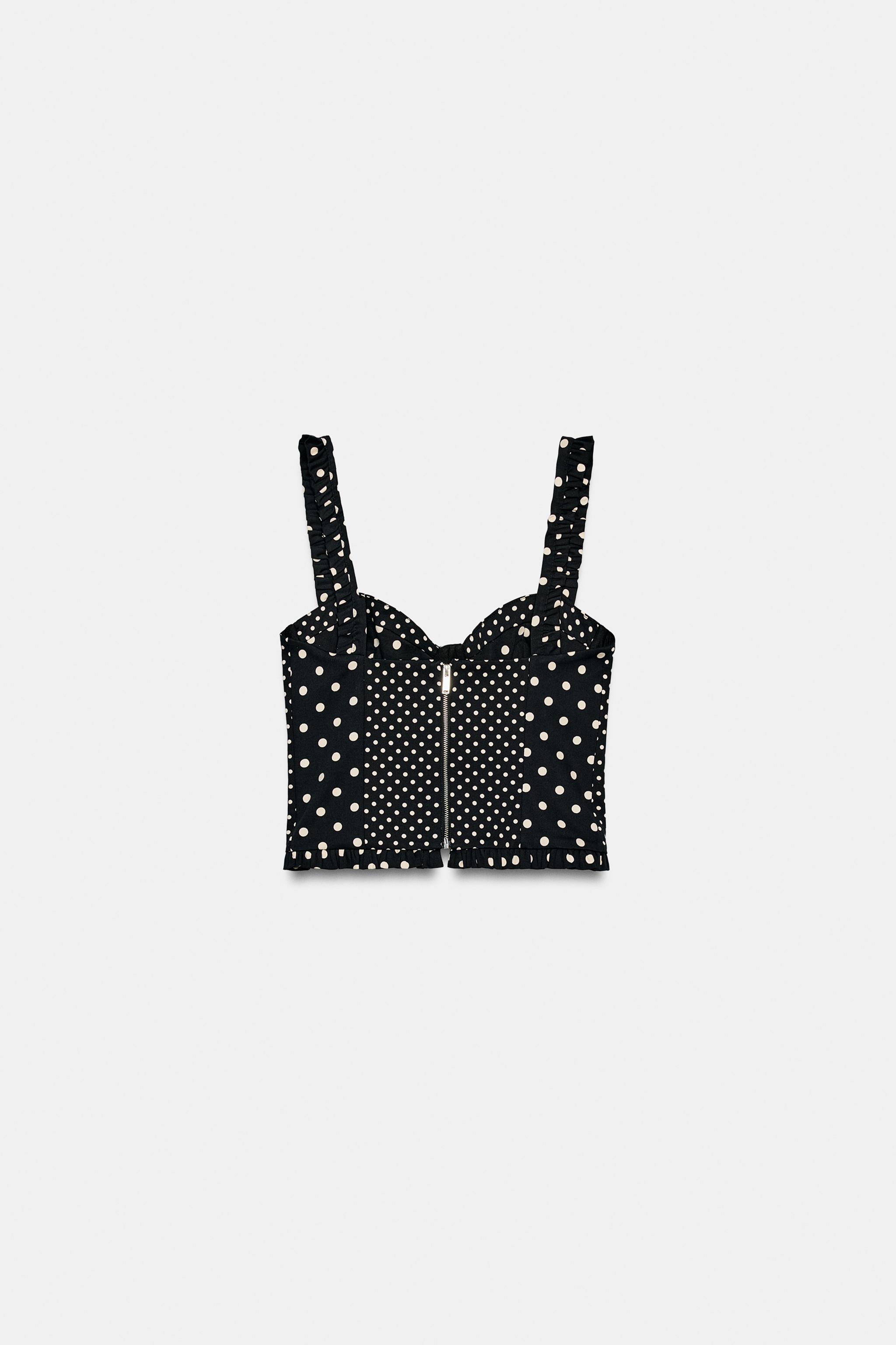 POLKA DOT CORSET TOP