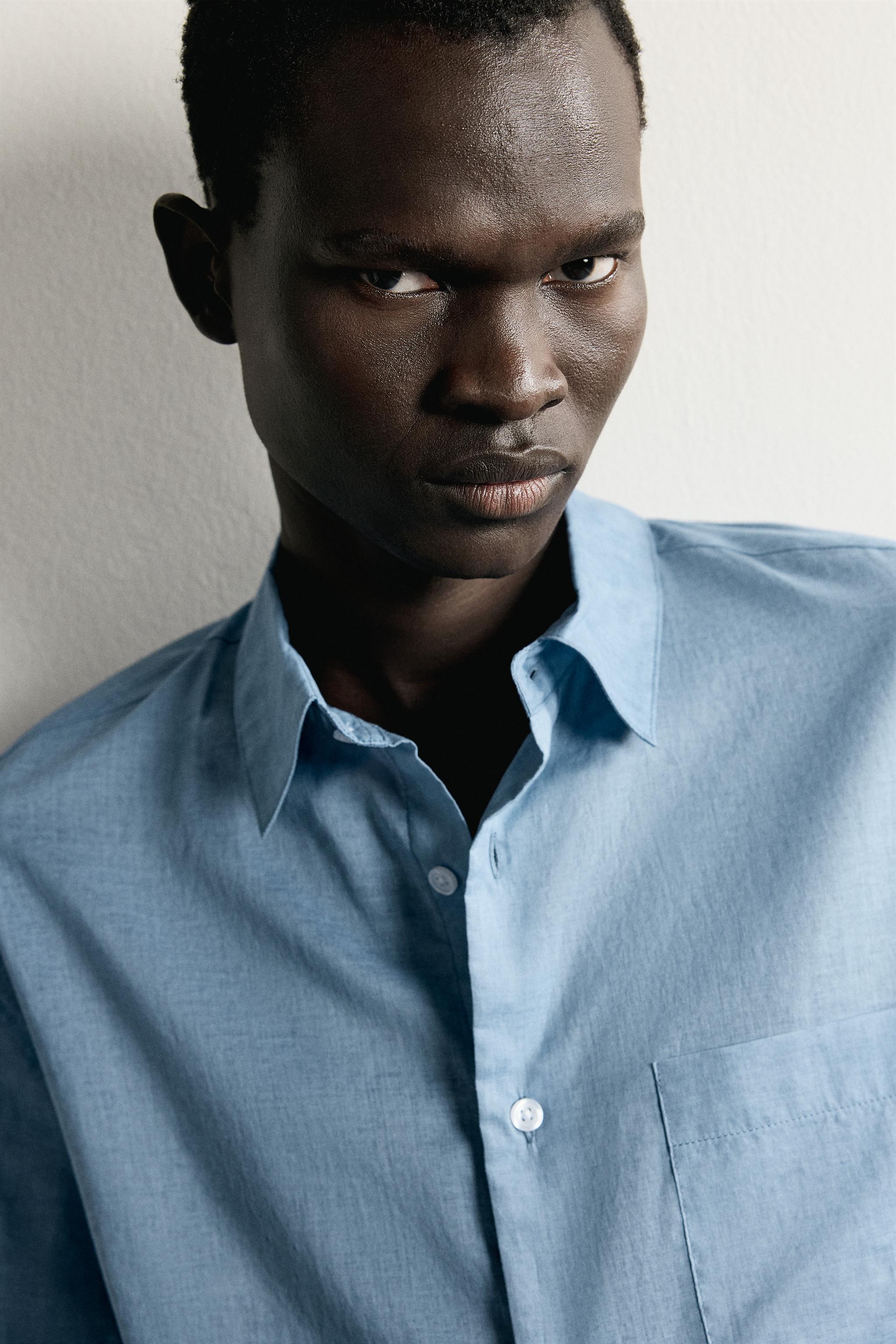 CHEMISE RELAXED FIT EFFET LAVÉ