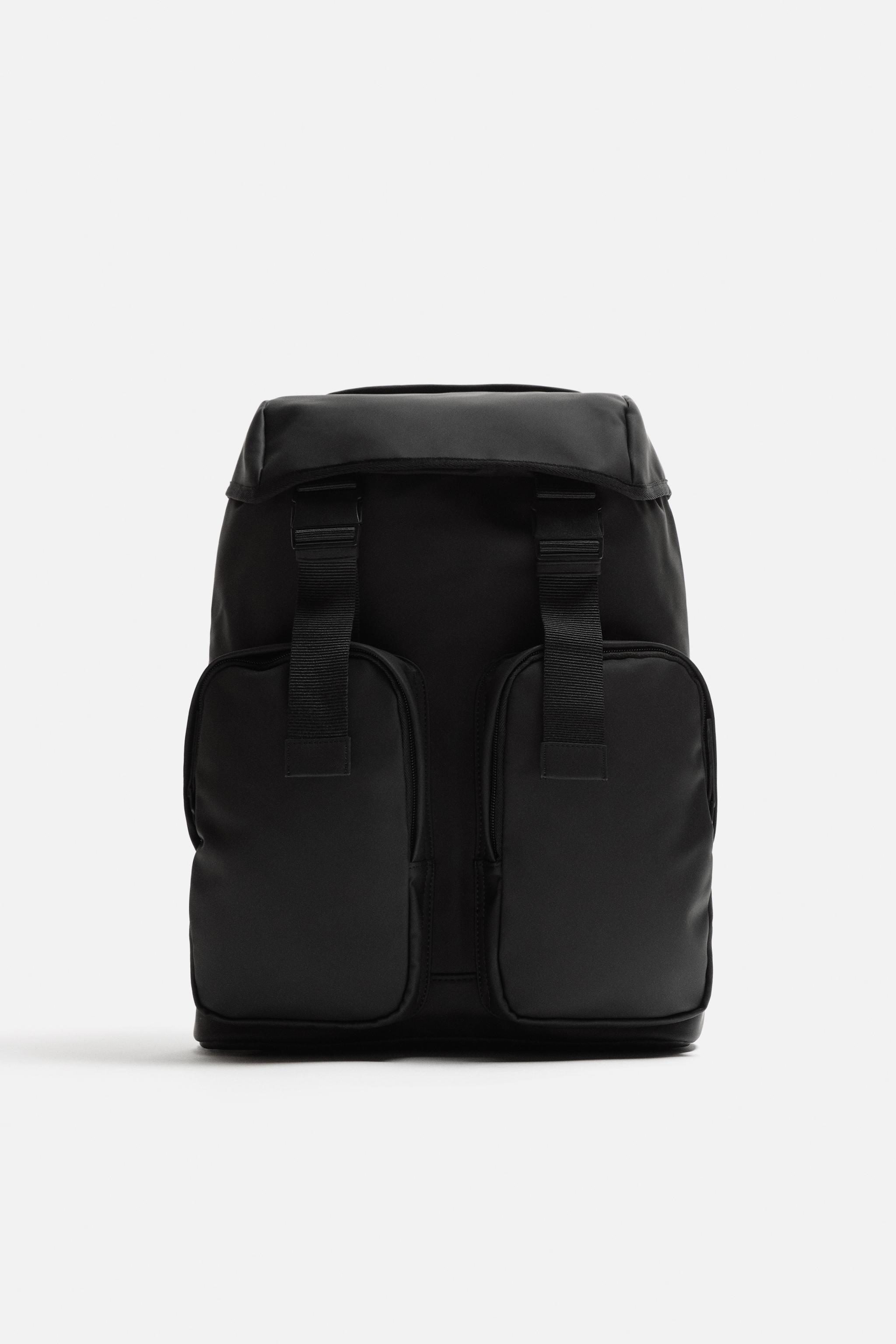 Mochila cuero fashion hombre zara