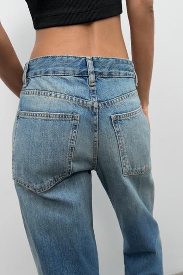 JEAN TRF WIDE LEG TAILLE HAUTE - Bleu de Zara - Image 3