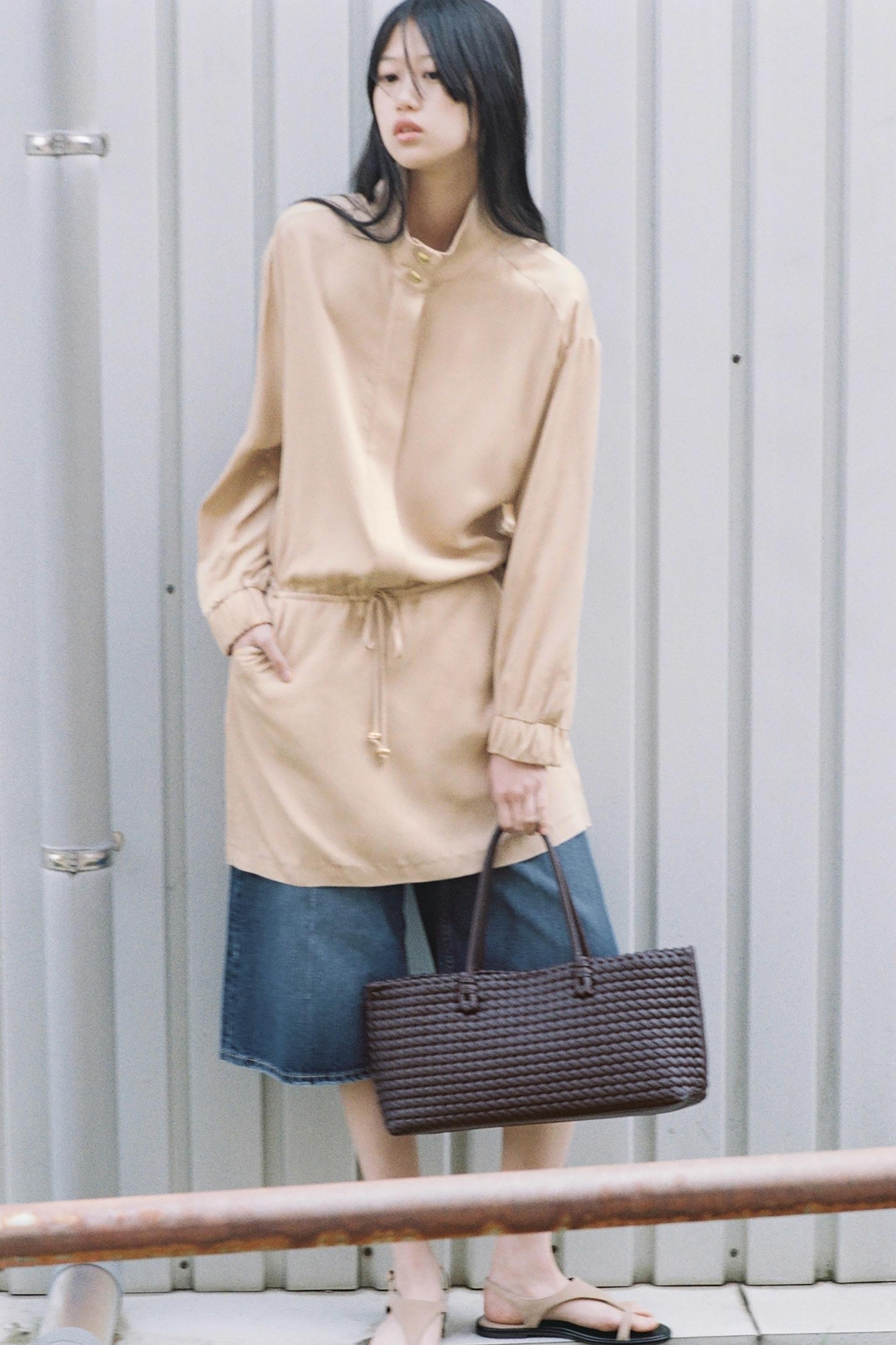 国内発送★ZARA★編み込み*縦長トートバッグ 国内発送☆ZARA☆編み込み*トートバッグ