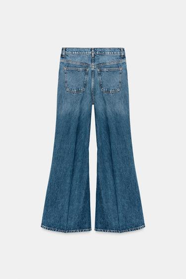 ZW COLLECTION HIGH-WAIST FLARE JEANS - Mid-blue by Zara - Image 7