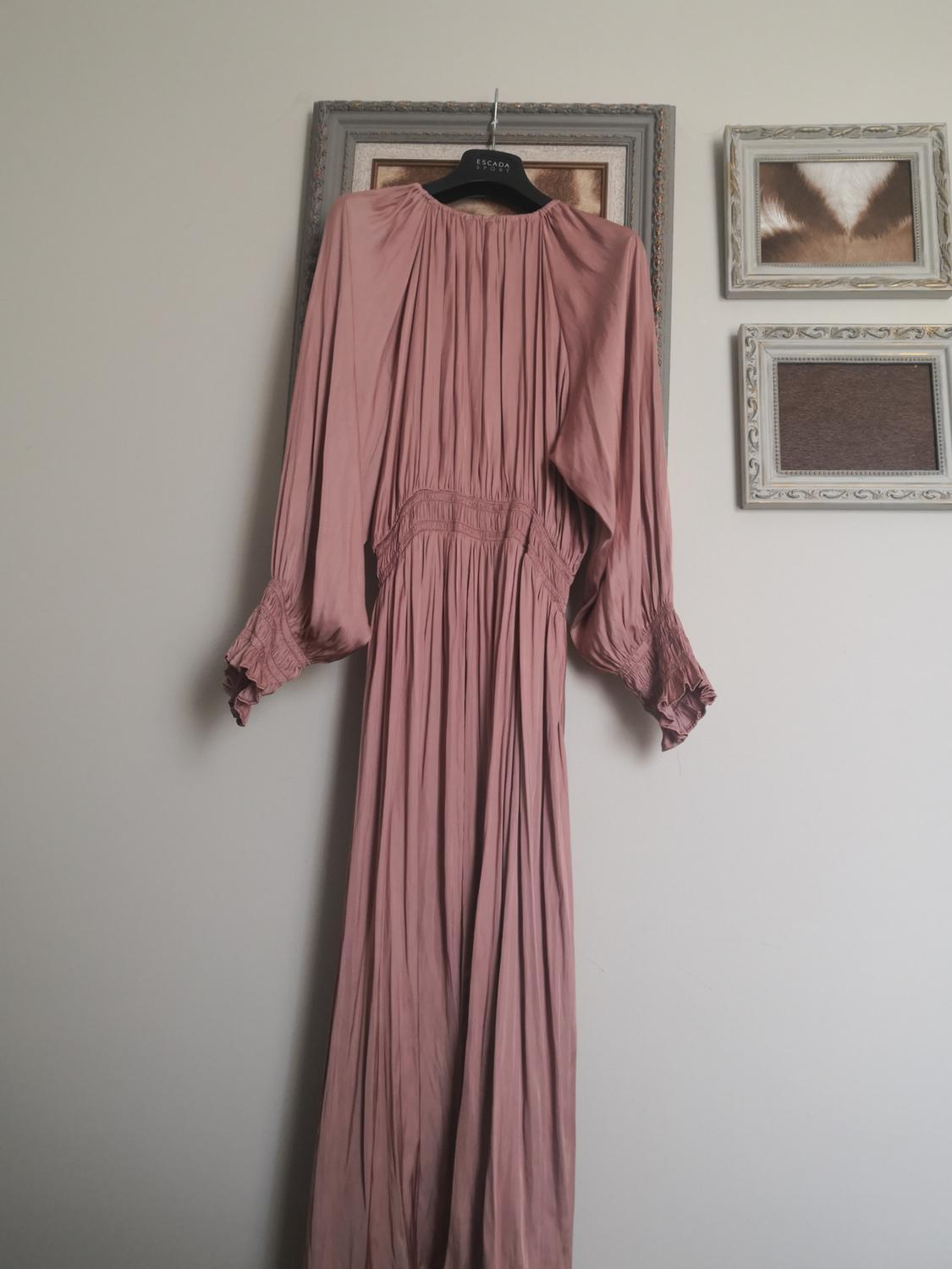 LONG SATIN DRESS