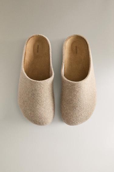 MINIMALIST FELT CLOGS - Beige by Zara - Image 2